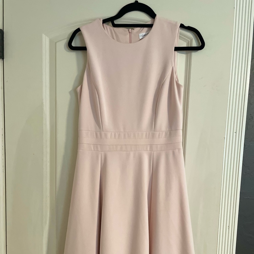 Size 6 Calvin Klein pale pink dress.